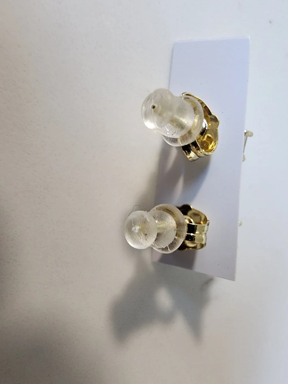 Gold-Tone Clear Crystal X Stud Earrings